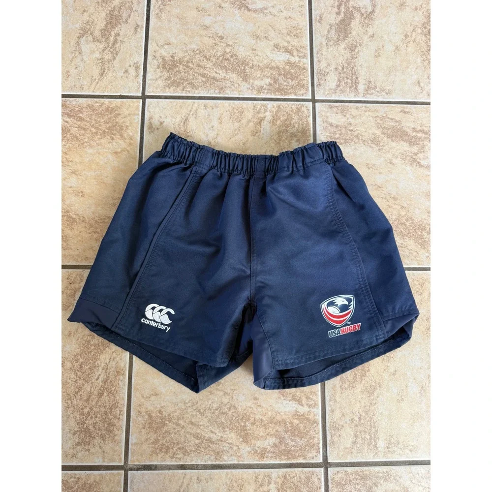 Adidas USA Rugby Fly Emirates Polo Shirt & Canterbury Shorts Set Medium Navy